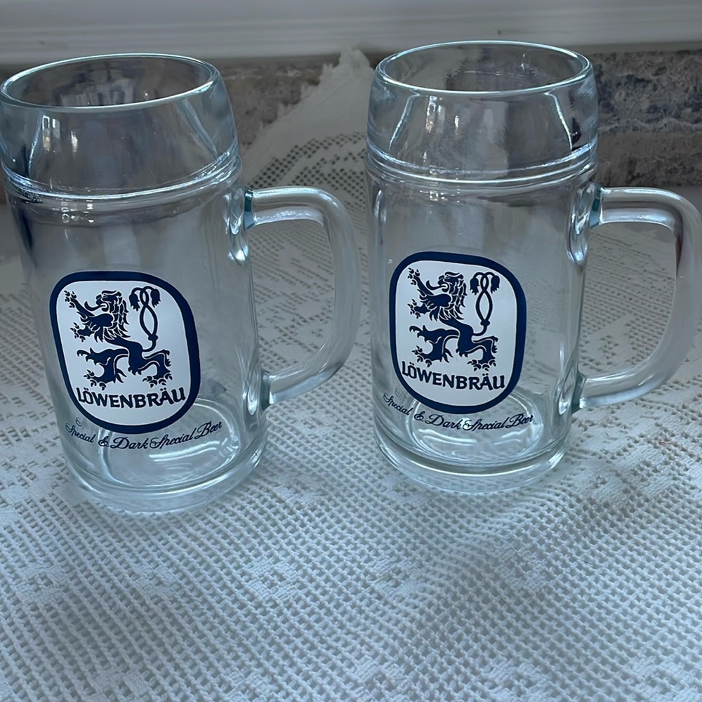 Lowenbrau Munich Special & Dark Special Beer Stein’s